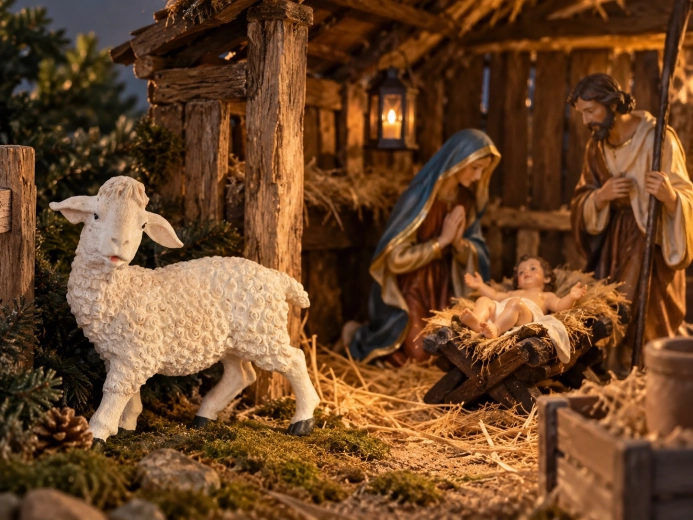 A faithful addition to a Christmas nativity scene