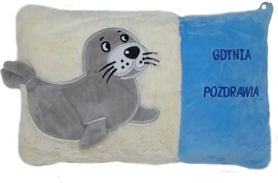 Plišani jastučić foka „Pozdrav iz Gdynie“