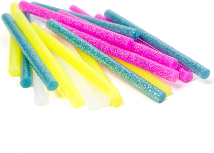 Fluorescent hot glue sticks for glue guns 7 × 100 mm, 20 pcs