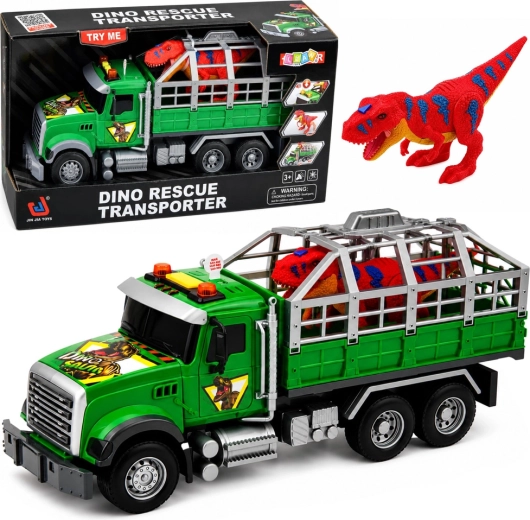 Dječji dino transporter – kamion s kavezom, zvukovima i svjetlima 36 cm - 1 komad