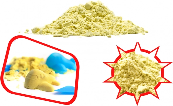 Magični kinetički pijesak za djecu 1 kg – žuti
