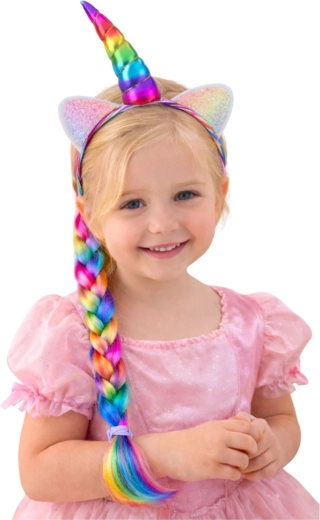 Višebojna kosa za pletenje pletenica