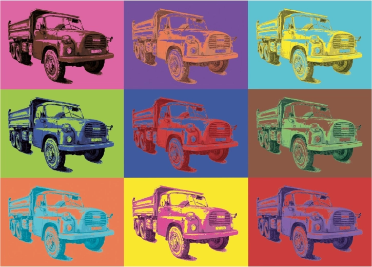 Kultna Tatra u pop-art izvedbi