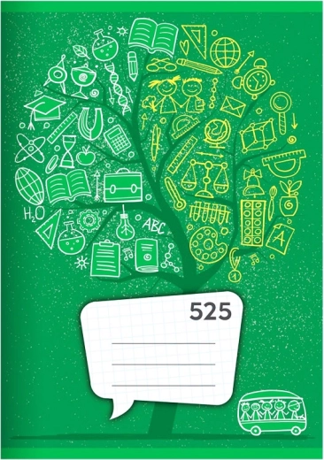 A5 squared notebook, 20 sheets