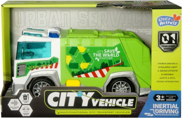 Gradski kamion za smeće sa svjetlom i zvukom