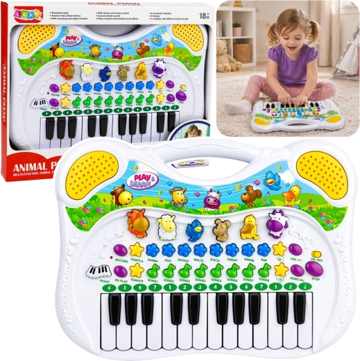 Interaktivni edukativni pianino za djecu sa zvukovima životinja i melodijama