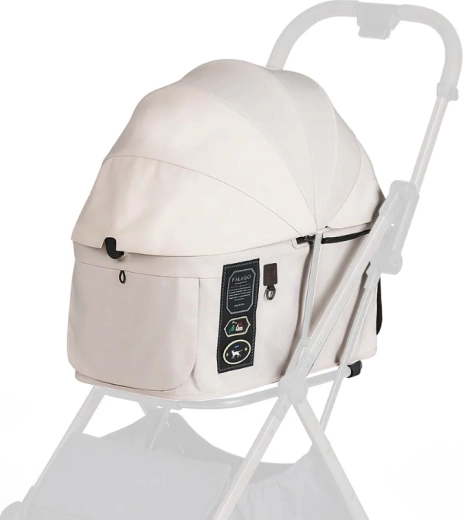 FIKAGO canopy and cover for FTG2 stroller, Creamy Cloud