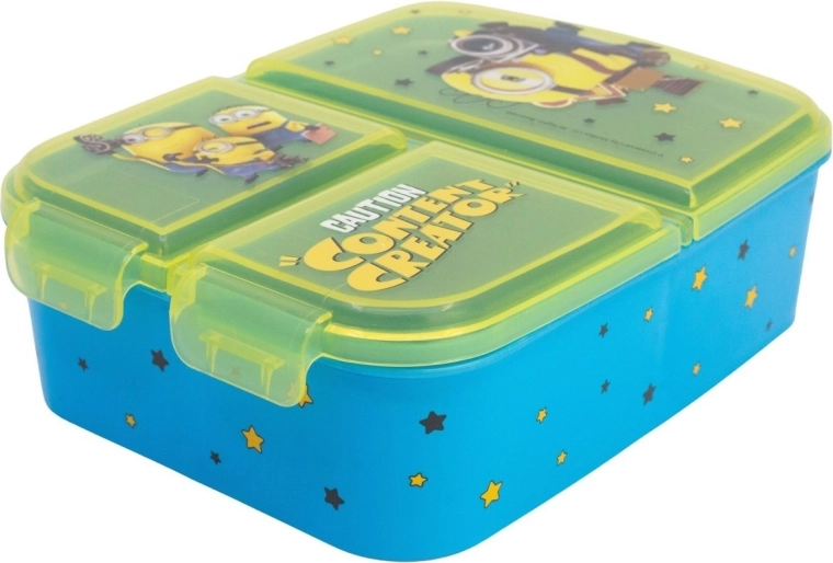 3 practical compartments for separate food storage