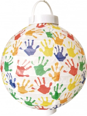 Papirnati lampion 20 cm na baterije