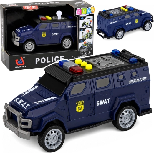 SWAT vozilo sa svjetlima i zvukovima 1:32, 15 cm - 1 komad
