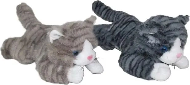 Plush Lying Cat with Sound, 30 cm - 1 piece