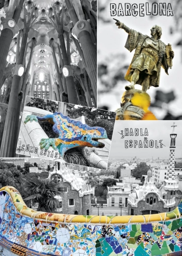 Puzzle Barcelona - kolaž 1000 dijelova