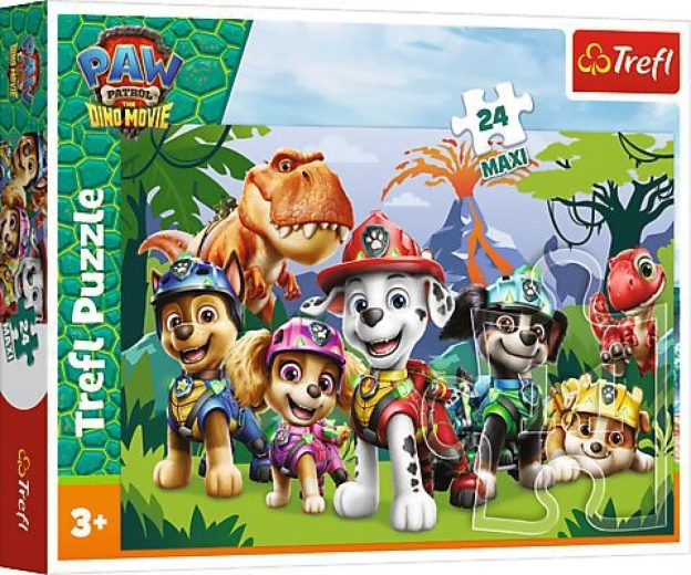 Maxi slagalica od 24 dijela Paw Patrol Dino Movie – prapovijesno prijateljstvo 60 × 40 cm