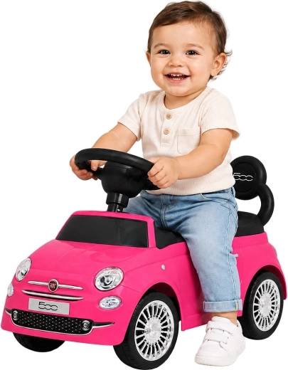 Storage compartment under the seat and licensed Fiat 500 design