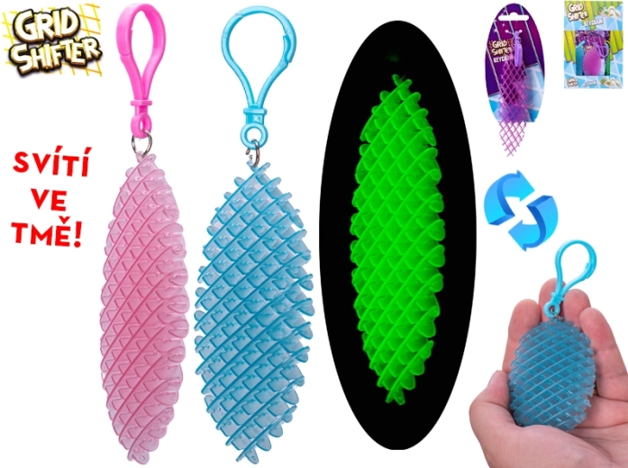 Antistresni privjesak Grid Shifter koji svijetli u mraku