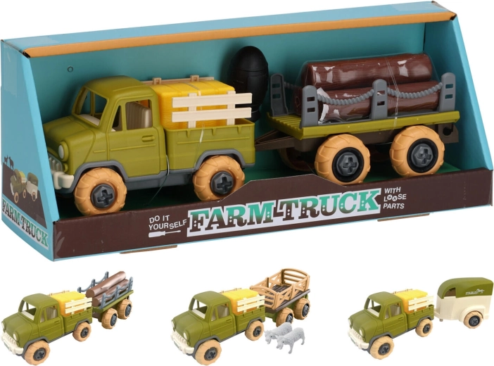 Auto farmer s prikolicom 26 cm, plastika, mix vrsta