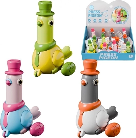 Pigeon Press & Go – pull-back squeeze toy