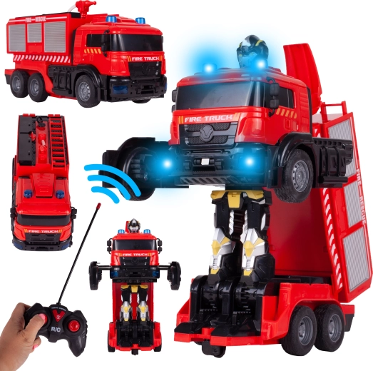 RC transformirajući vatrogasni robot