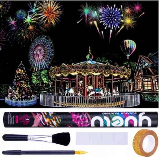 Strugalica slika Zabavni park 75x52 cm