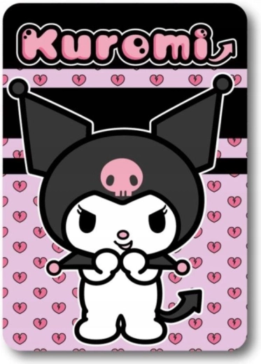 Kuromi fleece blanket - 1 piece