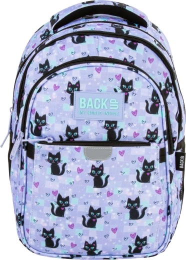 3-compartment backpack with ergonomic back