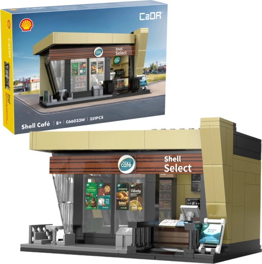 CaDA Shell café – građevinski set kiosk 351 dijelova