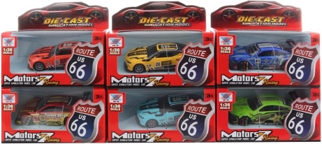 Metalni sportski autić na navijanje (pull-back)