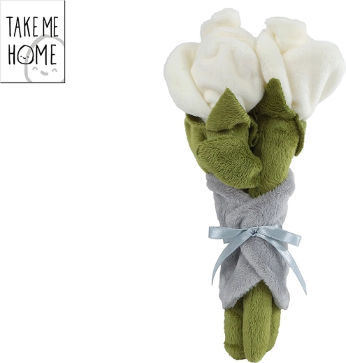 Buket plišanih bijelih ruža Take Me Home 22 cm - 1 komad