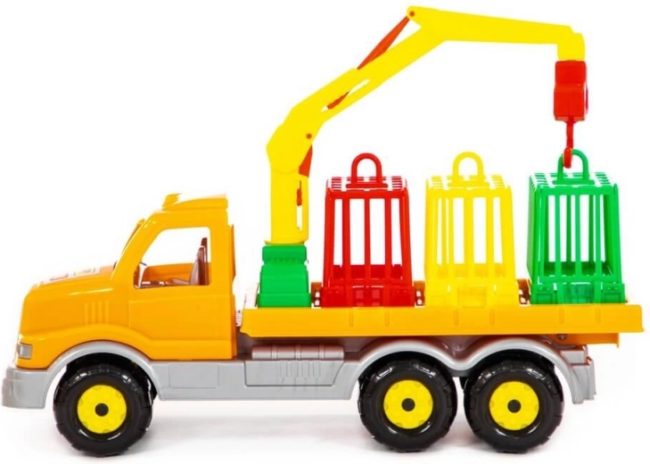 Functional crane for realistic play