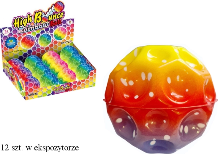 Dugin odskakujući gumeni loptica ombré