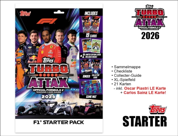 Topps Turbo Attax Formula 1 2026 početni paket