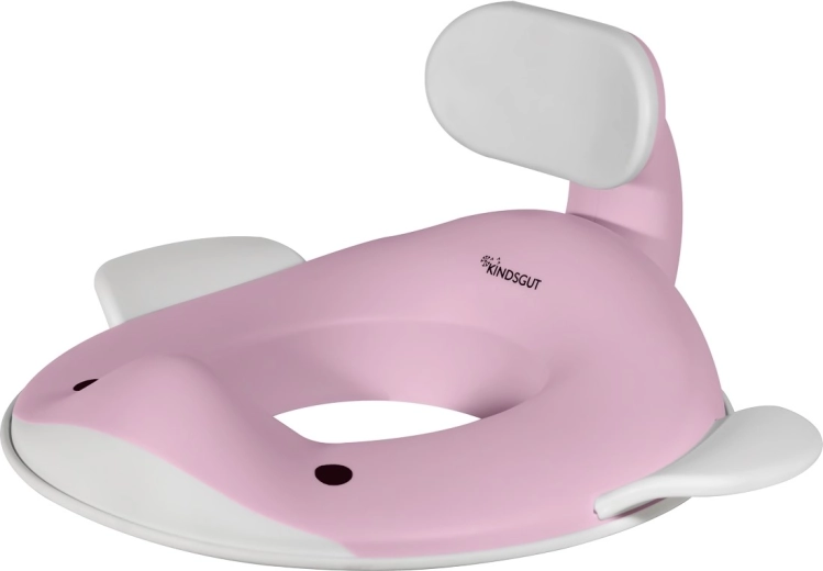 Kindsgut Whale Children's Toilet Seat, Light Pink