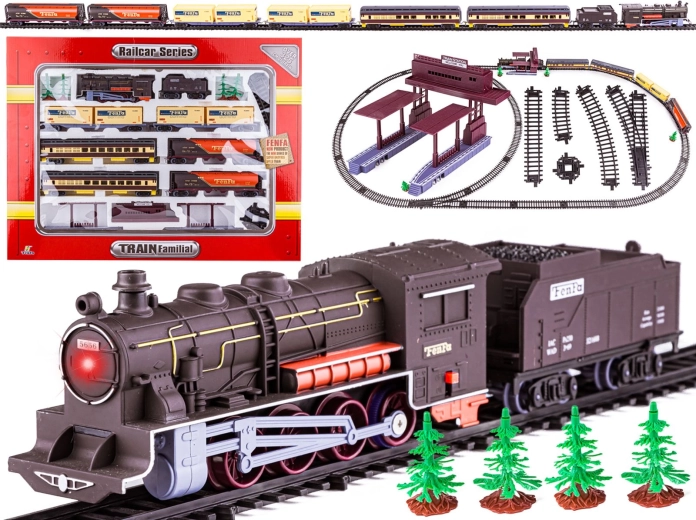 Električna željeznička pruga Fenfa sa 7 vagona i kolodvorom, 1:87