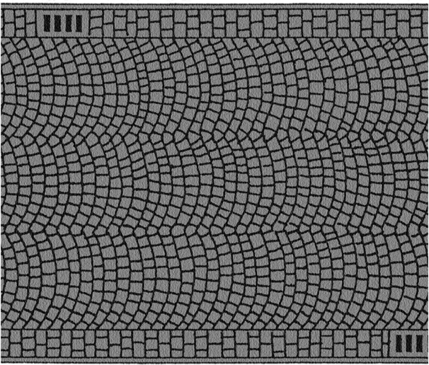 Cestovna folija s motivom popločenja (kocke) 100×6,6 cm