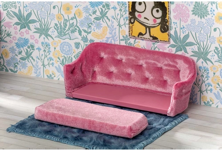 Sofa za ugodan dnevni boravak u mini svijetu
