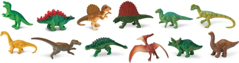 12 detaljnih mini dinosaura u jednoj tubi