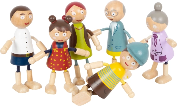 drvene figurice obitelj od Small Foot