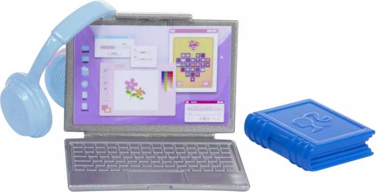 Laptop i slušalice za igru učenja