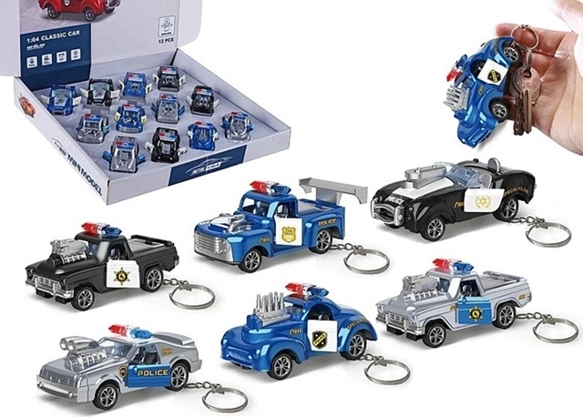 Privjesak policijski auto s vratima koja se otvaraju 1:64