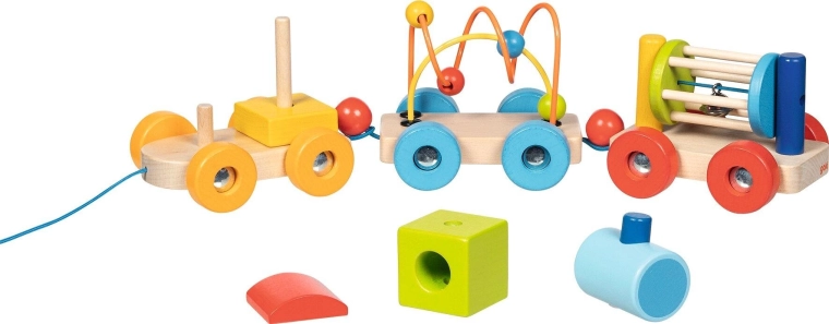 Wooden design and motor-skill elements