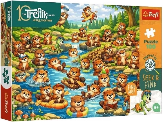 Trefl puzzle Seek & Find Dabrovi u akciji 100 dijelova