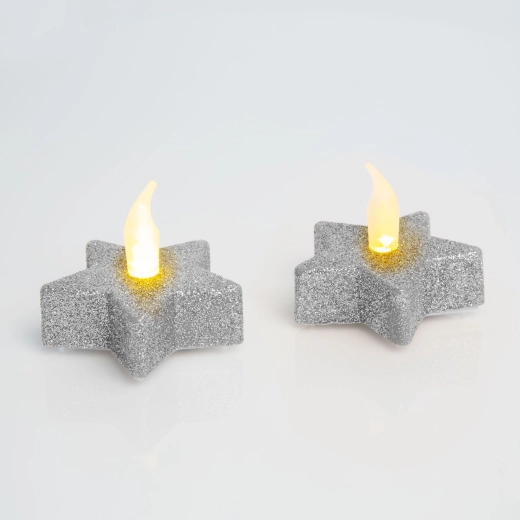 LED star-shaped tea light candle - 1 piece