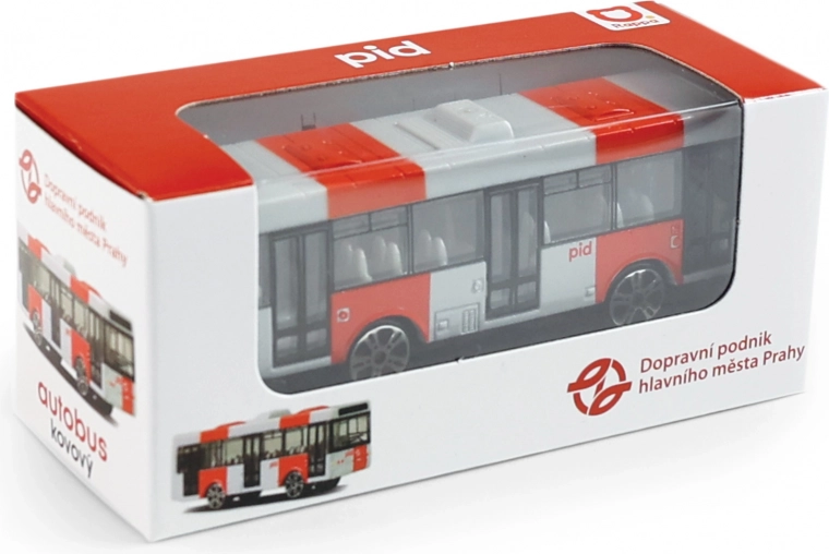 Metalni autobus PID Prag crveni