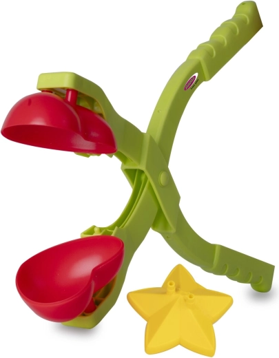 JAMARA snow and sand ball mold with heart and star, 2-in-1