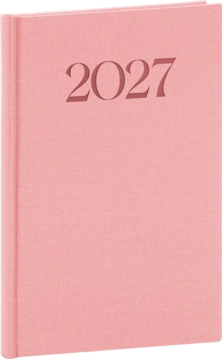 Notique tjedni planer Biella 2027 ružičasti 15 × 21 cm