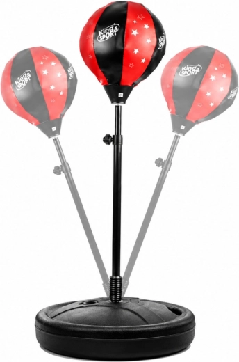 Spring-mounted speed bag for reflex training