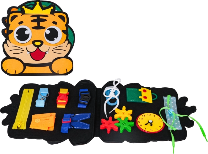 Multifunctional busy board lion