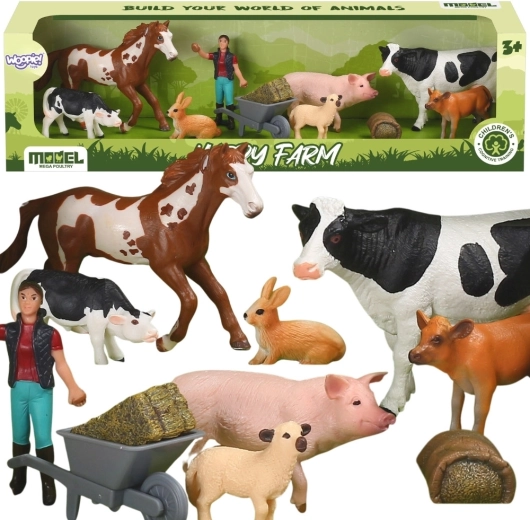 Woopie figurice domaćih životinja Happy Farm - 10 kom.