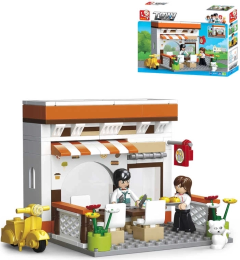 Sluban Town Bistro building set 134 pieces + 2 figures