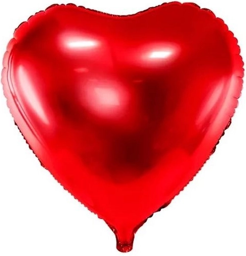 Folijski balon srce 45 cm crveni